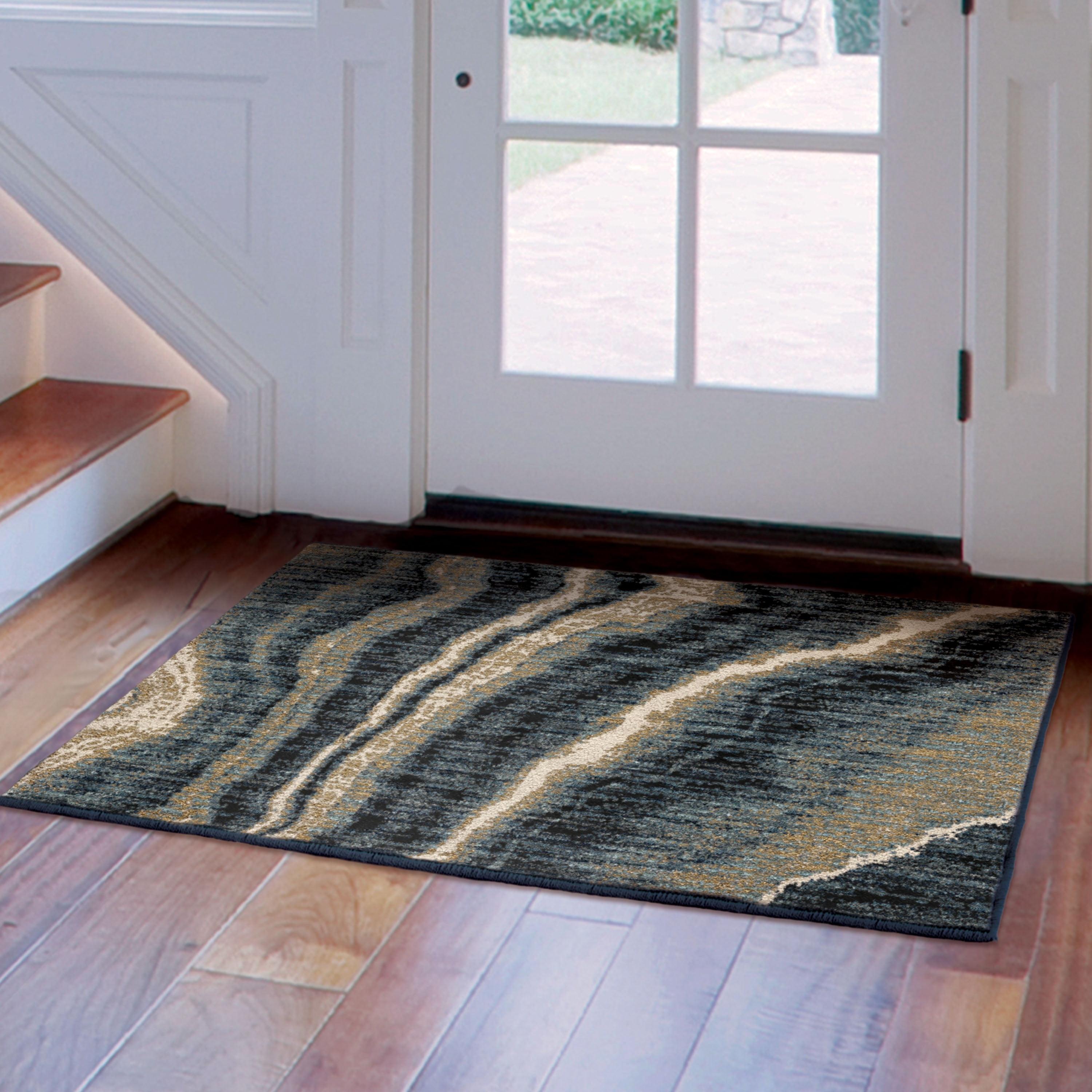 Better Homes & Gardens Midnight Marble Area Rug