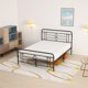 thumbnail image 1 of ULEW | Cama Queen con Marco Metálico | Estructura Robusta y Diseño Minimalista| Tamaño 209.6x157.7x110.5 cm, 1 of 7