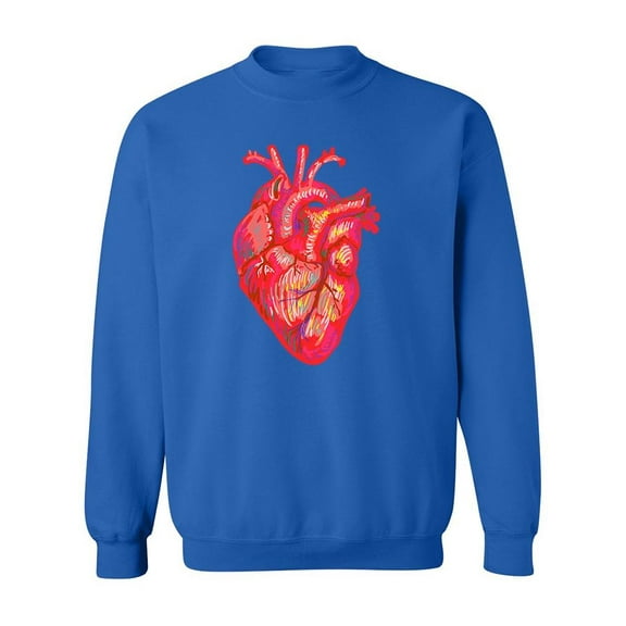 Anatomical Heart Design. Sweatshirt Men -Image by Shutterstock, Male XX-Large