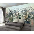 thumbnail image 2 of GK Wall Design  Abstract Floral Pastel Cityscape Rustic Removable Wallpaper H:98"  x W:150", 2 of 4