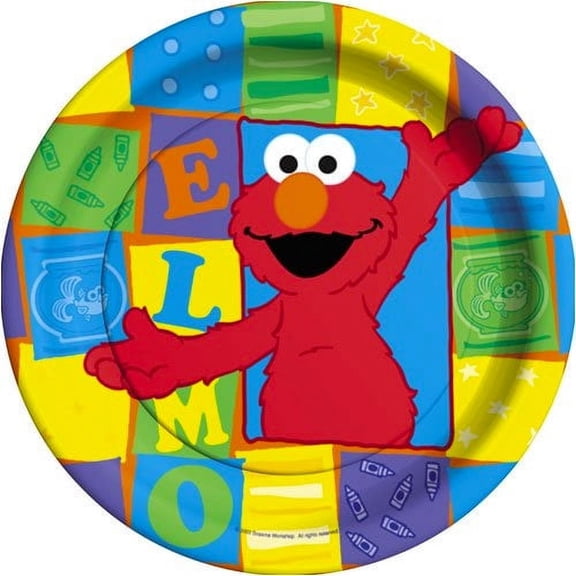 Sesame Street 'Elmo Loves You' Large Paper Plates (8ct)