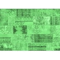 thumbnail image 1 of Ahgly Company Indoor Rectangle Patchwork Emerald Green Transitional Area Rugs, 5' x 8', 1 of 4
