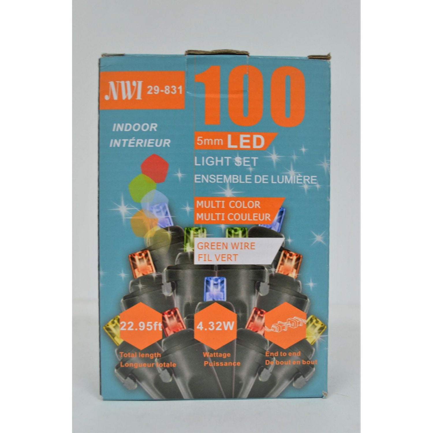 Ensemble D'Éclairage Intérieur À Led 100 Lt 5 Mm (Multi-Ampoules) - Ensemble De 2