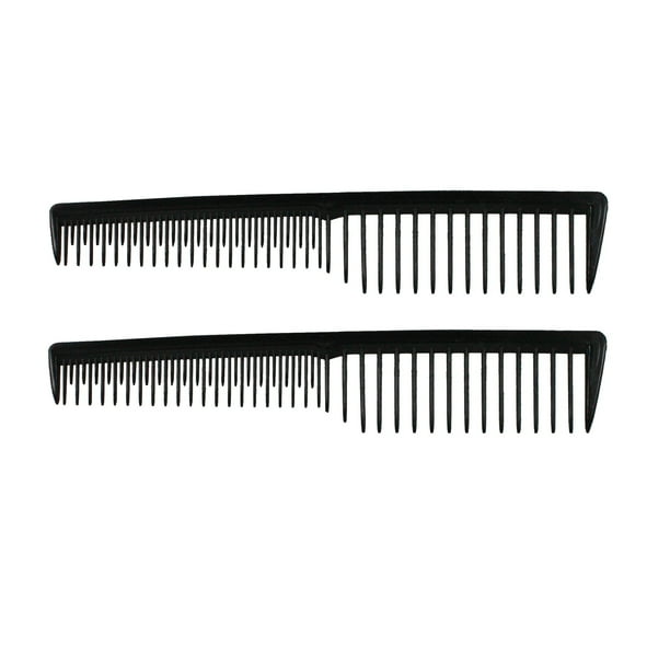 Amelia Beauty, 7in Black Plastic Wide Tooth Tease Comb, Made in USA ...