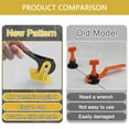 thumbnail image 4 of MesaSe 50PCS Tile Leveling System Kits Tile Spacers Reusable Floor Leveling Compounds Adjustable Fits 8-12mm Tiles T-Pin Tile Leveler Easy for Wall Floor Installation, 4 of 8
