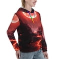 thumbnail image 6 of Junzan Red Moon Lava for Women's Hoodie, Hooded Sweatshirts Workout Sweat Pullover Hoodie for Women Long Sleeve Fall Hoodie-X-Large, 6 of 7