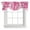 Pink, variant on Pink Palm Leaf Tie Up Valance Curtains for Windows, Kitchen Curtains Window Shades, Tropical Vintage Grey Summer Plant Light Filtering Roman Curtain Valances for Bedroom/Bathroom/Cafe 42"x12"
