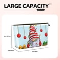 thumbnail image 4 of Picia Funny Christmas Gnome Printed Leather Travel Toiletry Bag,Cosmetic Organizer, Makeup Travel Bag, Durable Travel Pouch, Compact Toiletry Bag, Travel Accessories, 4 of 6