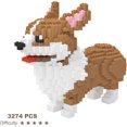 thumbnail image 3 of Micro Dog Building Blocks Pet Mini Building Toy Bricks for kids,3274 Pieces KLJM-02 (Big Corgi), 3 of 4