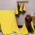 thumbnail image 4 of Toalla para perros, suave y ultraabsorbente, toalla para mascotas, toalla de baño de microfibra para perros 50*100 cm, amarillo, 4 of 5
