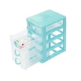thumbnail image 3 of Plastic Storage Drawers Organizer, Clear Plastic Storage Containers, 7X5X10 In, Sky Blue, Large, Countertop Sorting, 1 Pc, 3 of 8