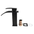 Bathroom Basin Faucet Waterfall Deck Mounted Cold And Hot Water Mixer