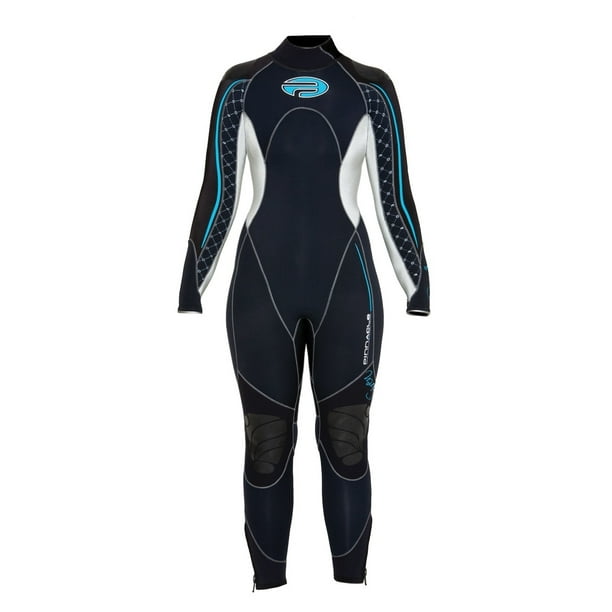 Pinnacle Siren 7mm Full Scuba Diving Wetsuit Women's Black Merino