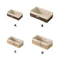 thumbnail image 4 of Storage Basket Snacks Box Clothing Case Large Capacity Detachable Sundries Organizer Thickened Design Fiber Iron Home Supplies Wood Color Small, 4 of 8