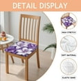 thumbnail image 2 of Purple Butterflies and Lilies Seat Covers for Dining Room Chairs Set Of 6,Stretch Printed Washable Chair Seat Cover with Elastic Ties and Button,Removable Waterproof Couch Cushion Covers, 2 of 6