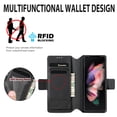 thumbnail image 4 of Compatible avec Samsung Galaxy Z Fold 3 Étui en Cuir, Étui Portefeuille avec Porte-Cartes Étui de Protection, 4 of 4