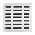 thumbnail image 5 of BUILDMART - 14x14 Modern AC Vent Cover - Decorative White Air Vent - Standard Linear Slot Diffuser - Register Grille for Ceiling, Walls & Floors - Texas Buildmart, 5 of 8
