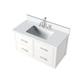 thumbnail image 3 of 36 in. W x 22 in. D White Bath Vanity with Quartz and Faucet / Solid Wood and MDF, 3 of 5