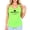 Neon Green Tank Top, variant on Namast'ay in Bed Tank Top for Women and Teens Funny Yoga and Meditation Tee Lotus Flower Shirt Black Tank Top Small