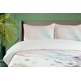 thumbnail image 2 of Ambesonne Flowery Duvet Cover Set, Wildflowers Mossy Marble, Calking, Lavender Blush Sage Green, 2 of 4