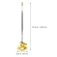 thumbnail image 2 of unbranded Base Para Flagpole De Inoxidable En Color Dorado Para Fijación En Automóvil, 2 of 8