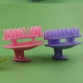 thumbnail image 4 of 2-In-1 Scálp Massage Shampoo Brush - Blue - Rubber Massager Shampoo Brush Scálp Brush for Hair Grōwth & Remōval Hair Scrubber Scálp Stimulator Exfoliator Brush with Soft for Wet Dr Makeup Organizers, 4 of 6
