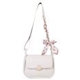 thumbnail image 1 of Bolso de hombro de PU nuevo de verano, bolso cuadrado pequeño, bolso de hombro de mujer blanco, 1 of 5