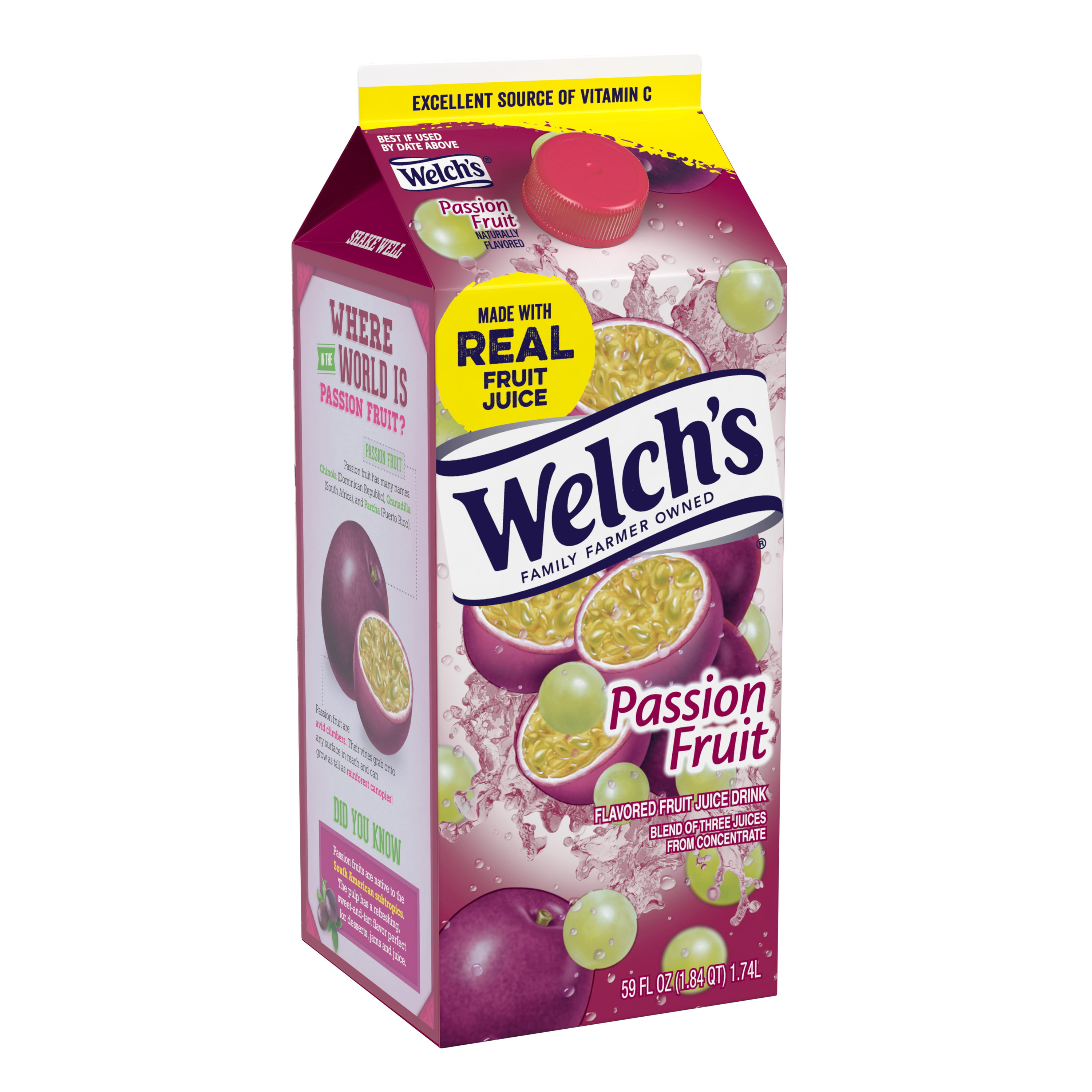 Welch's Passion Fruit Fruit Juice Drink, 59 fl oz carton 