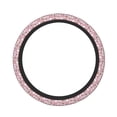thumbnail image 2 of Lsque Kawaii Pig Ultra Soft Car Steering Wheel Cover for Women, Standard 15 inch Size for Truck Van SUV Auto, 2 of 8