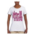 thumbnail image 2 of Wild Bobby Breast Cancer Awareness Words of Encouragement Distressed Breast Cancer Awareness Women Graphic Tee, White, Large, 2 of 6