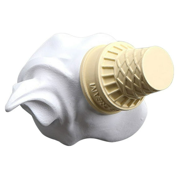 Tyeign Realistic Ice-Cream Cone Fridge Magnet, 3D Resin Coated Food Miniature for Kitchen Locker, Funny Gift for teen Teens, Collectible Candy Locker Swag, 1X Fridge Magnet, 1X Fridge Magnet