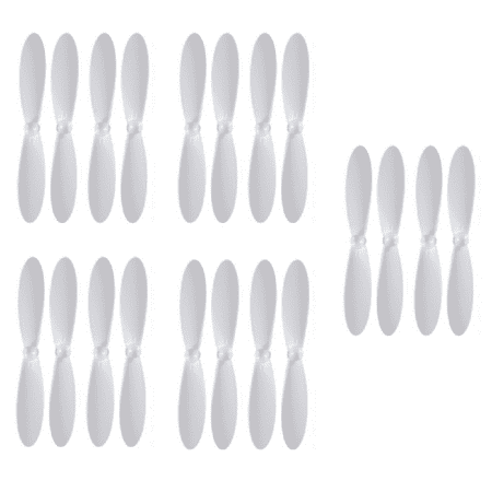 Image of HobbyFlip White on White Propeller Blades Props 5x Propellers Compatible with Ei-Hi Alien Bug S80C