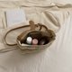 thumbnail image 2 of Bolso Bandolera Bolsas de playa tejidos Bolsa bandolera informal Color degradado para vacaciones junto al mar (Beige) Tmvgtek Para Estrenar, 2 of 9