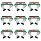 thumbnail image 1 of Mantón Palestino Con Impresión Que No Destiñe Doble Cara para El Día Nacional (mapa Palacios), 1 of 5