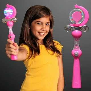 8 Light Up Fiberoptic Star Wands Princess LED Fiber Optic Lot Favors Toy  Sticks 