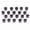 Black, variant on 20Pcs Cord Lock Barb Buckles Auto-lock Disposable Button For Ribbon Bracelet Wrist Band Masks Elastic Rope Lanyard Clip