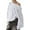 Grey, variant on WMQPNNS Women Casual Long Sleeve Sweatshirts Fall Off The Shoulder Pullover One Shoulder Tops Cute Loose Hoodies with Pocket, Color Navy, Size S