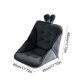 thumbnail image 2 of Cojín de terciopelo para silla de oficina con espuma viscoelástica, asiento y respaldo ergonómicos para oficina en casa, comodidad y alivio de la postura. Aestivo | Gris oscuro | AESTIVO, 2 of 7