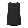 thumbnail image 4 of Dealovy Tank Tops for Women V Neck Loose Fitted Summer Top Sleeveless Basic Tees Shirts Solid Color Plain Blouses, 4 of 9