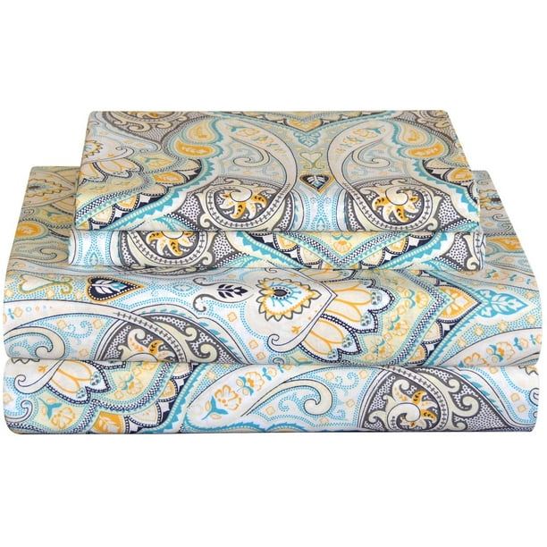 Pointehaven 200 Thread Count Percale Sheet Set, Queen, Cypress Walmart.ca