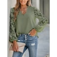 thumbnail image 7 of Cupshe Women's Floral Lace Scalloped V-Neck Top, Sizes XS-XL, 7 of 7