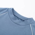 thumbnail image 6 of vigerkar Womens 2 Piece Outfits Casual Sweatsuits Lounge Set Travel Wide Leg Pants Striped Tracksuit (Blue, XS), 6 of 7