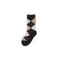 thumbnail image 2 of MeMoi  Classic Argyle Mercerized Cotton Blend Crew Socks - Boys - Male, 8, Brown, 2 of 2