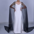 thumbnail image 6 of Long Trailing Arm Sleeves Wedding Dress Arm Shawl Wrap for Bride Party Armwear, 6 of 21
