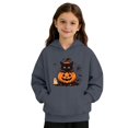 thumbnail image 5 of Grblisyd Girl's Hoodie Long Sleeve Halloween Hooded Sweatshirt Cute Pullovers Tops Fall Winter Outfits Clothes with Kangaroo pocket, 5 of 6