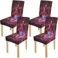 thumbnail image 1 of RYLABLUE Nebulae Collage Stretch Chair Cover Protector Seat Slipcover for Dining Room Hotel Wedding Party Set of 4, 1 of 5