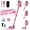 Pink, variant on KISSAIR Cordless Vacuum Cleaner 50min 2200mah Lightweight Led Display Screen Stick Vacuum Cleaners for Home Hardwood Floor Carpet Pet Hair, Grey