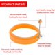 thumbnail image 2 of 8 Pack Egg Ring, Silicone Round Egg Cooking Rings Non-Stick Frying Egg Maker Molds, 4inch/10cm Food Grade Egg Ring, Fit Fried Egg Or Pancake Rings, Multicolor, 2 of 5