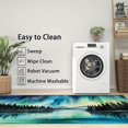 thumbnail image 3 of 3x4 Rug, Aurora Door Mat Washable Non Slip Soft for Entryway, Northern Lights Rug, Polar Landscape Carpet, Aurora Home Decor & Gifts, 3 of 7
