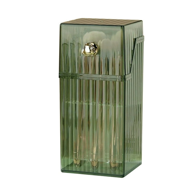 Caja de almacenamiento de brochas cosméticas Jadeshay organizador de maquillaje de lujo con tapa